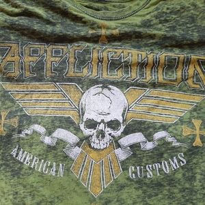 Lightweight Green Affliction TShirt